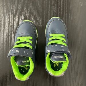 Reebok Blue and Green Sneakers with Breathable Mesh